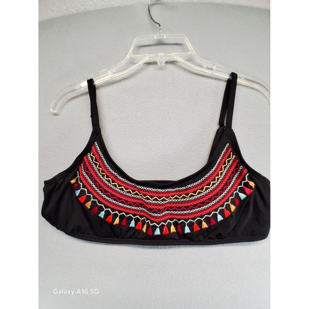 Gibson Latimer Women‎ Swim Top Black Size Large